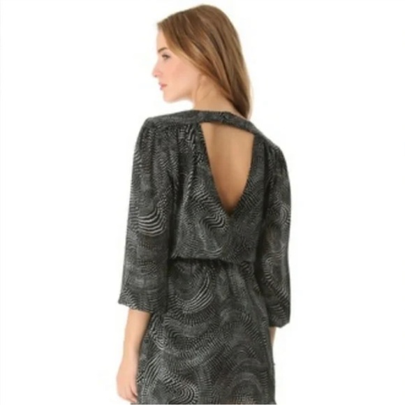 Parker Lila Silk dress - seltzer print - Picture 5 of 10